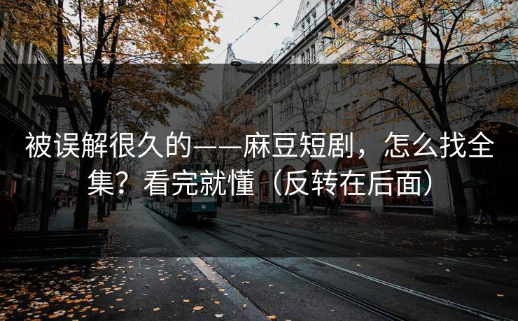 被误解很久的——麻豆短剧，怎么找全集？看完就懂（反转在后面）